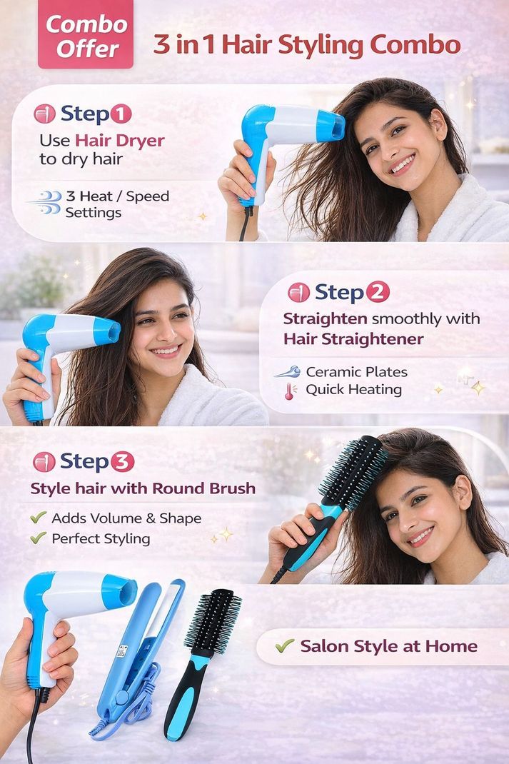SONAESSENTIAL 3 in 1 Hair Styling Hair Dryer (1000 W, Multicolor) - Image 4