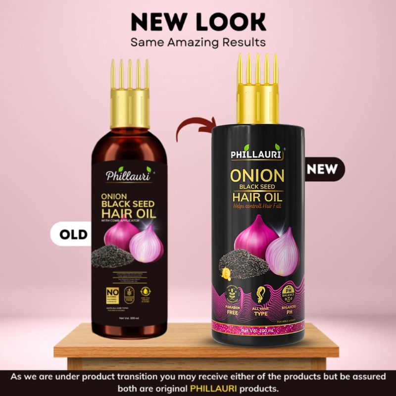 Phillauri Black Seed Onion Hair Oil for Hair Regrowth - Image 3