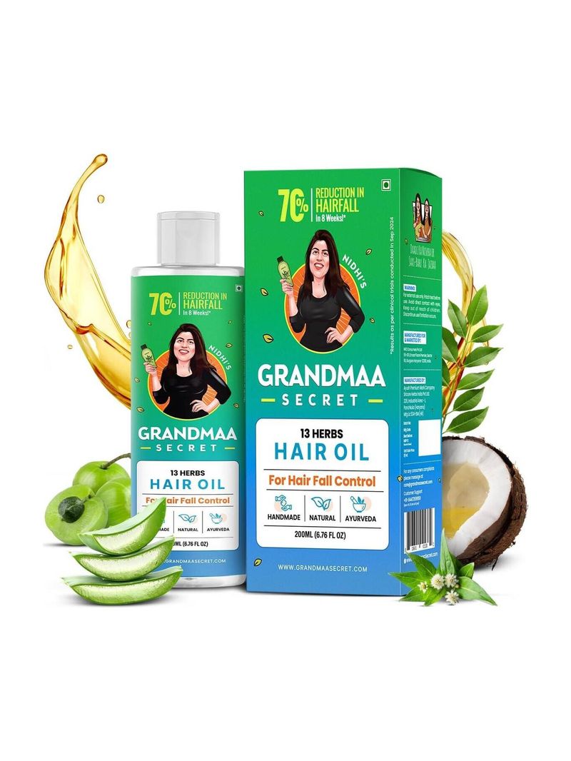 NIDHI'S GRANDMAA SECRET 13 Herbs Hair Oil 200ml - Image 2