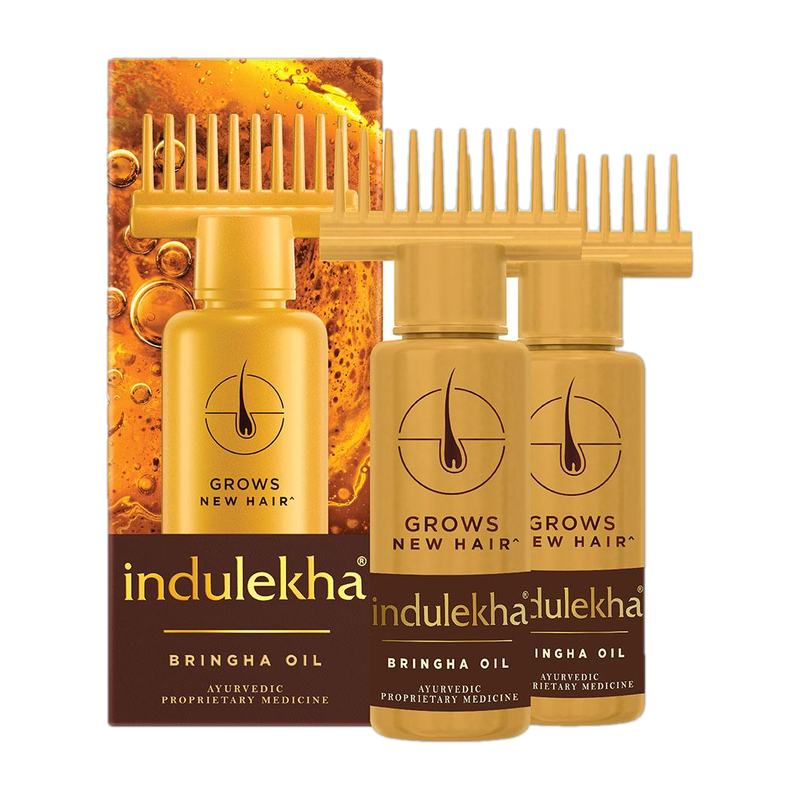 indulekha Bringha Ayurvedic Growth Pack of 2 Hair Oil (200 ml)
