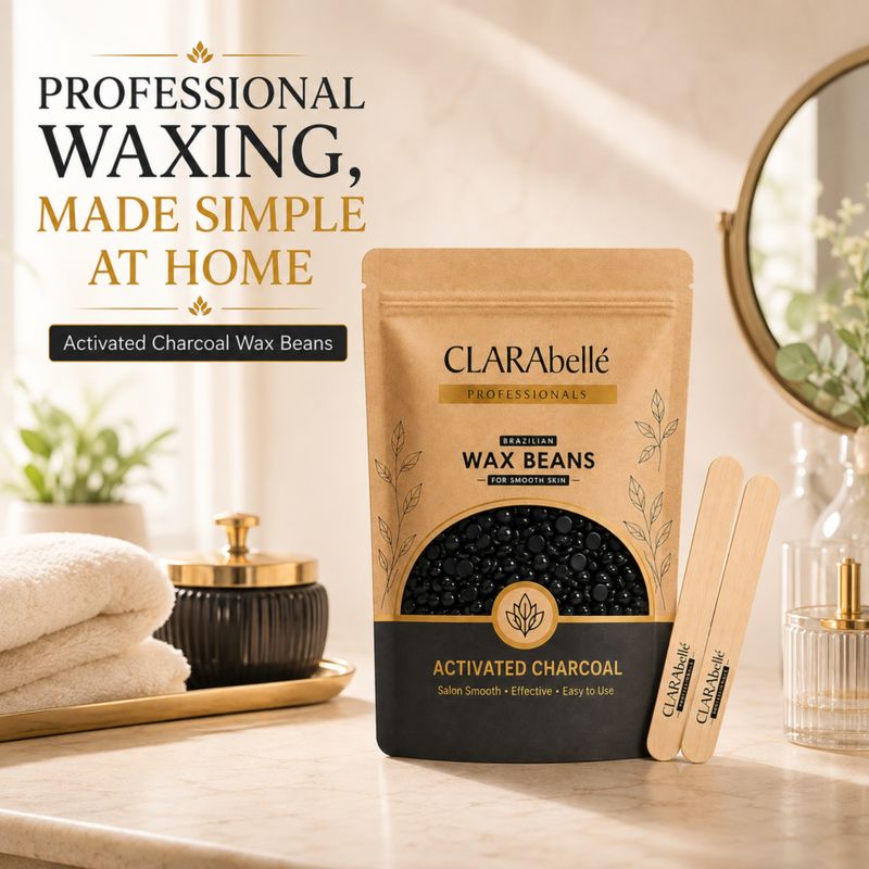 Clarabelle Activated Charcoal Hard Wax Beans - Image 6