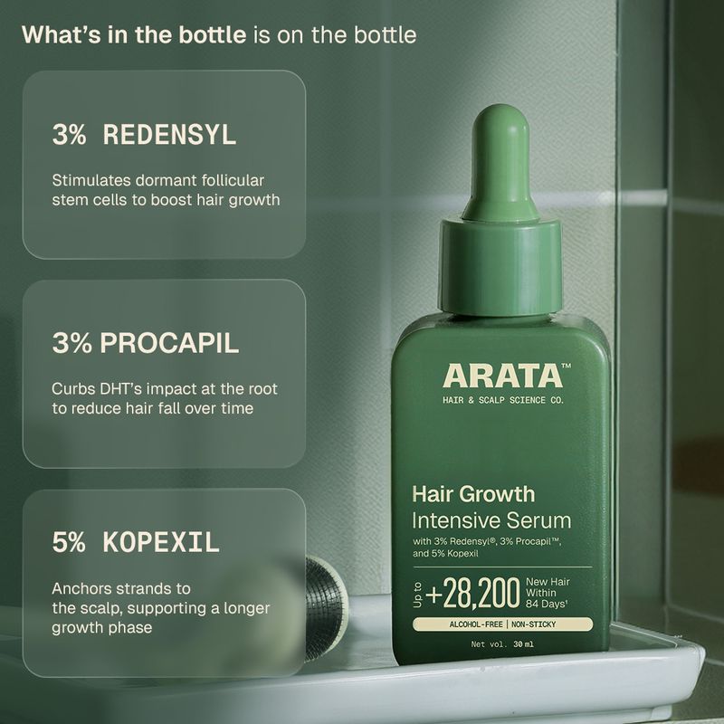 ARATA Hair Growth Serum 3% Redensyl 30ml - Image 5