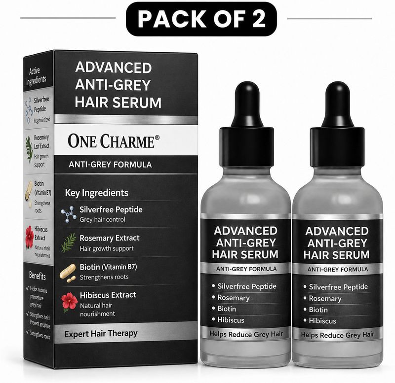 ONE CHARME Anti Grey Hair Serum with Rosemary, Biotin - Image 6