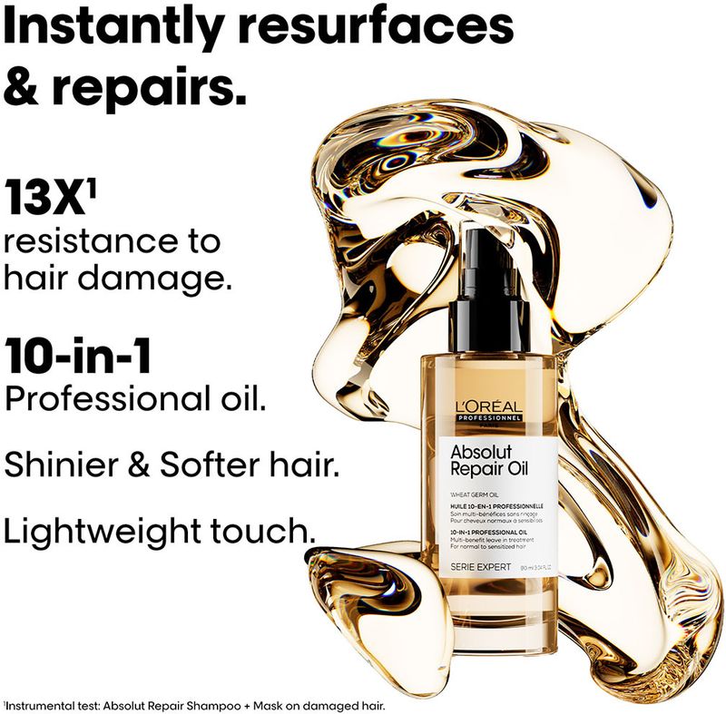 L'Oréal Professionnel Absolut Repair 10-in-1 Hair Serum - Image 3