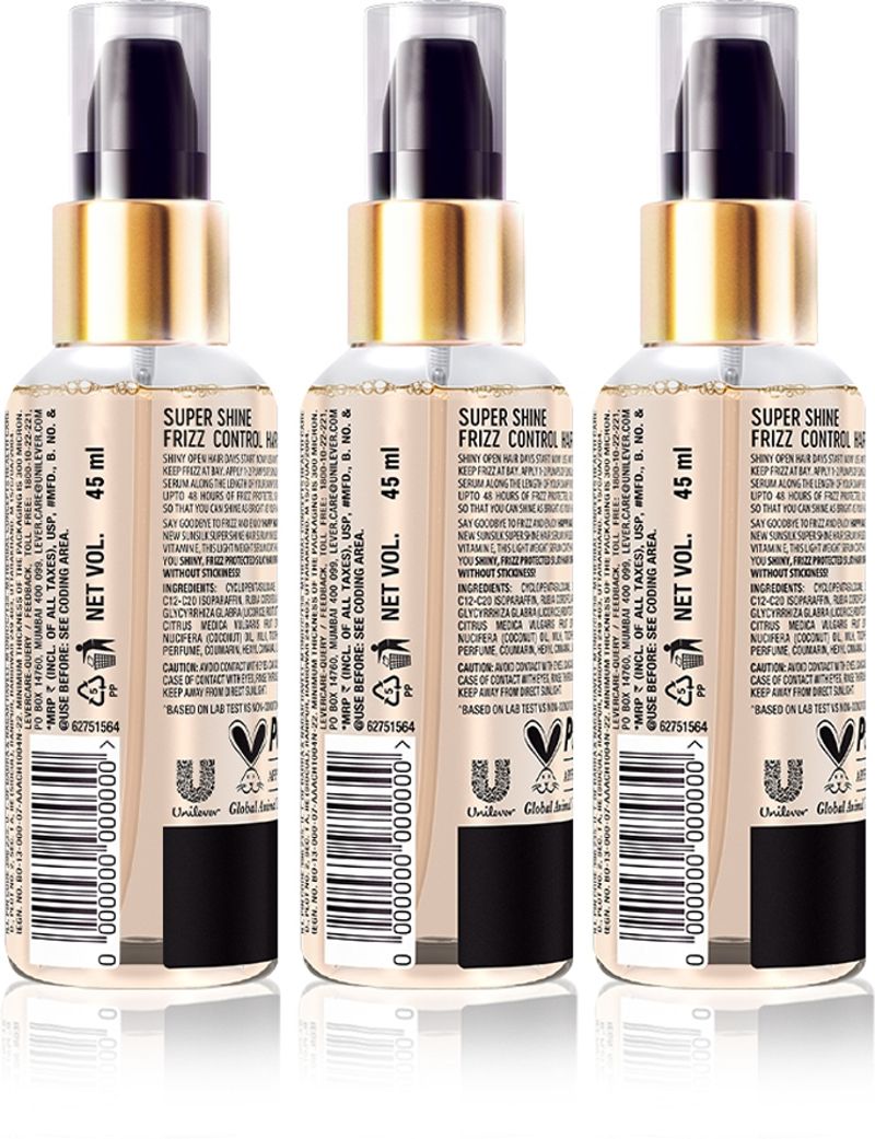 SUNSILK Super Shine Serum 3 Pack 135 ml - Image 3