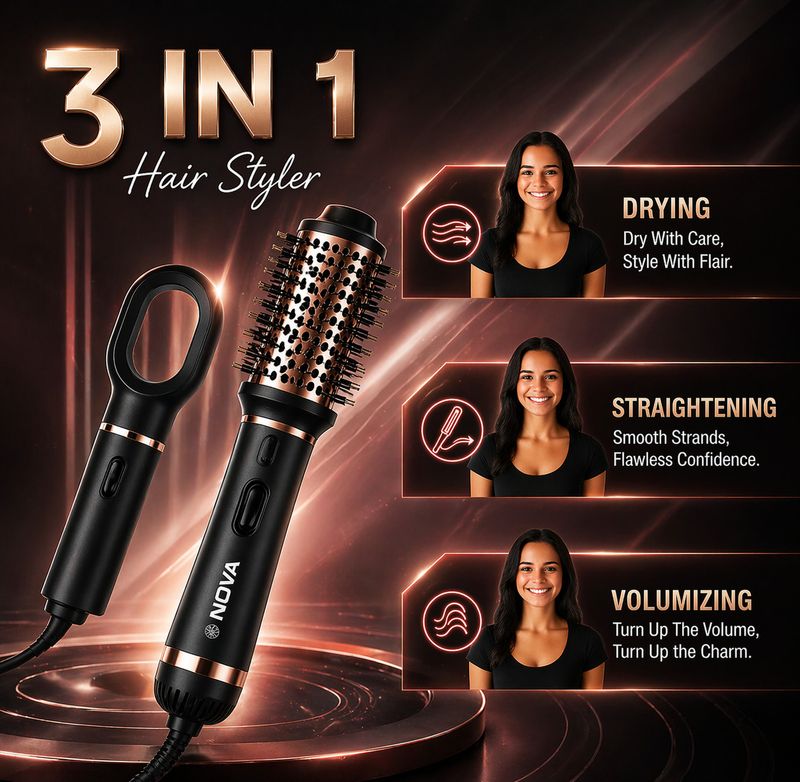 Nova 3 in 1 Hot Air Brush for Women - Image 4