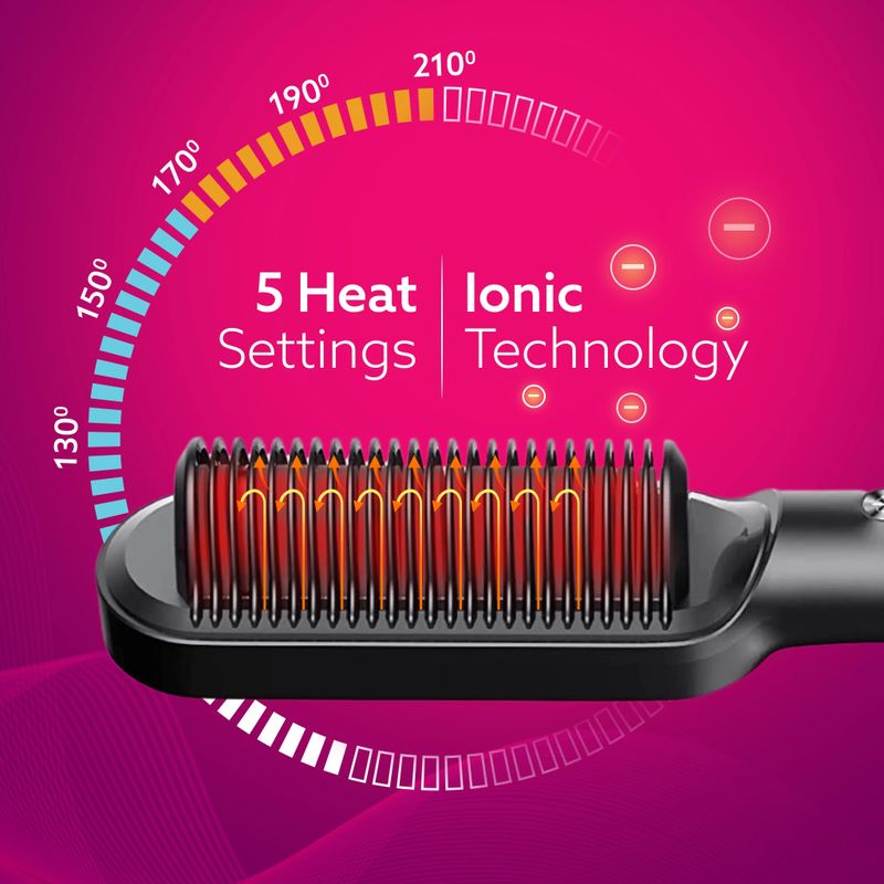 AGARO Hair Straightening Brush HSB2107 - Image 5