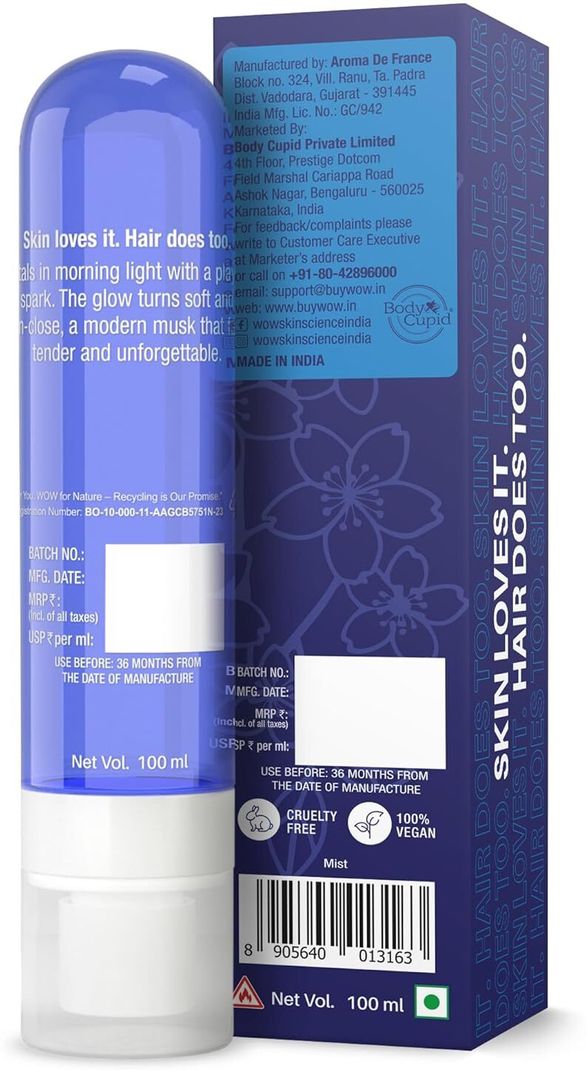 WOW SKIN SCIENCE Unisex Body & Hair Perfume Mist 100ml - Image 3