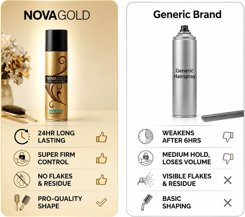 NOVA GOLD Hair Setting Mist Firm Hold - Image 5