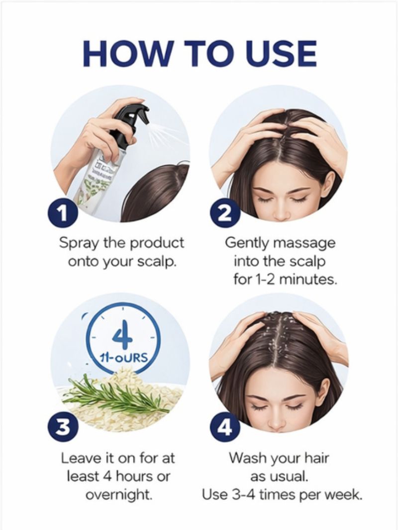 BRALCON Rosemary Hair Spray for Scalp Care - Image 4