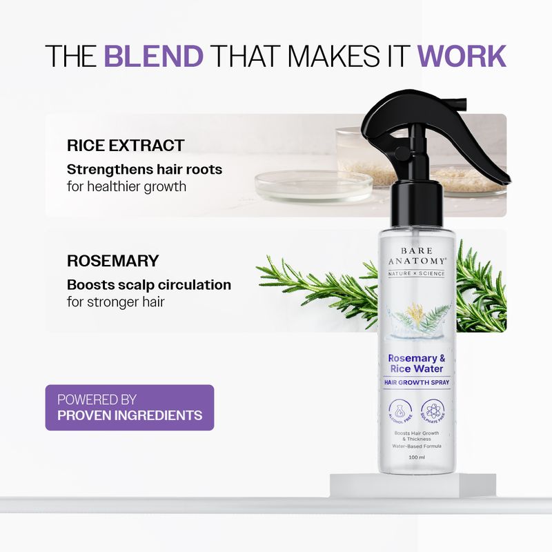 BARE ANATOMY Rosemary Hair Growth Water Spray - Image 5