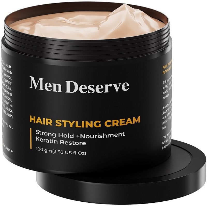 Men Deserve Hair Styling Cream Strong Hold Nourishment 200g (Pack of - Image 6