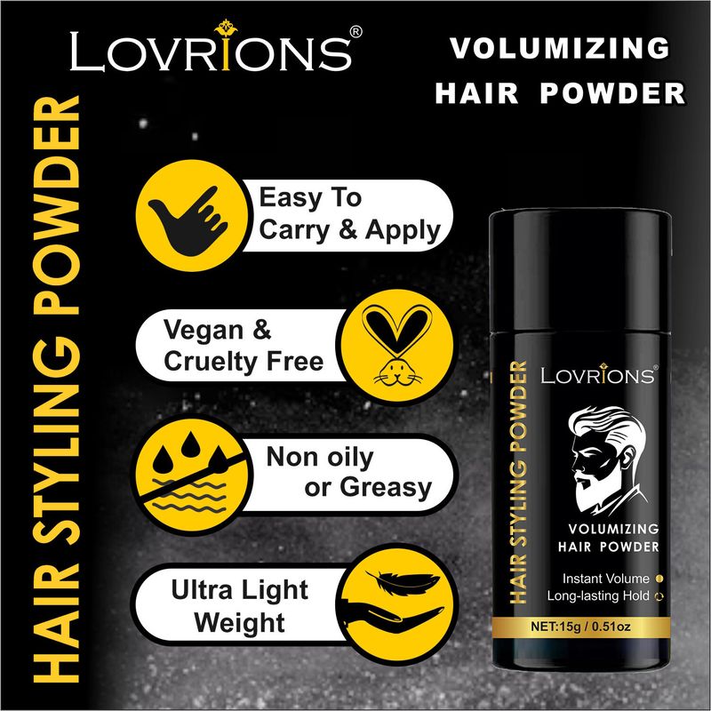 LOVRIONS Hair Volumizing Powder Wax Strong Hold - Image 6