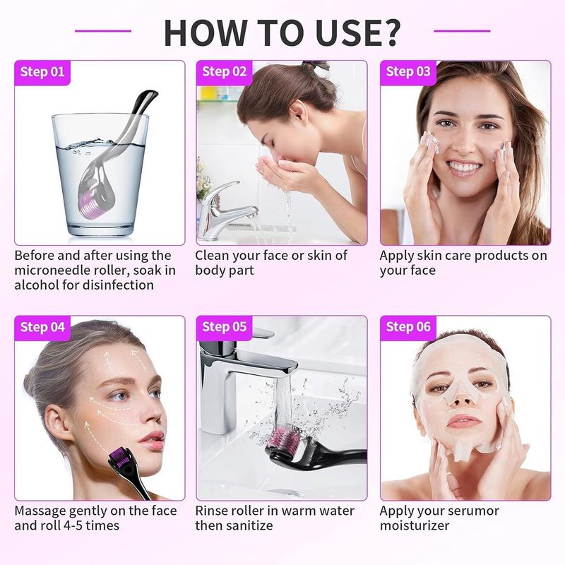 Piru Derma Roller 0.5mm for Hair Growth - Image 6