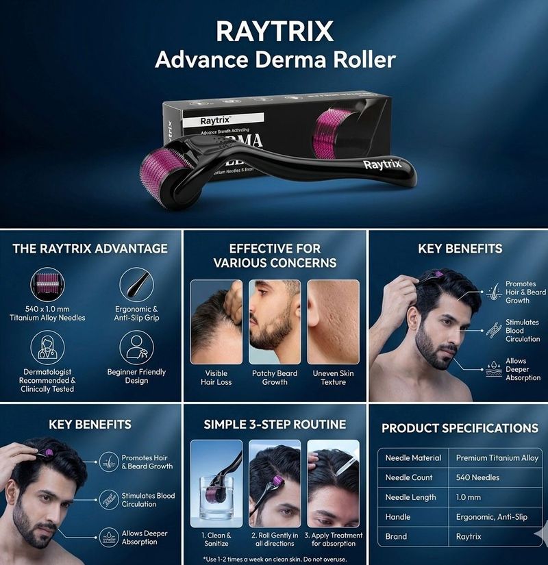Raytrix 0.5mm Titanium 540 Micro for Hair & Beard Growth - Image 6