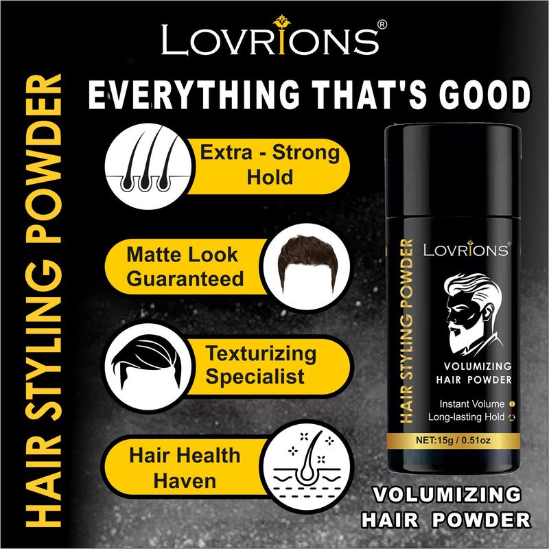 LOVRIONS Hair Volumizing Powder Wax Strong Hold - Image 4