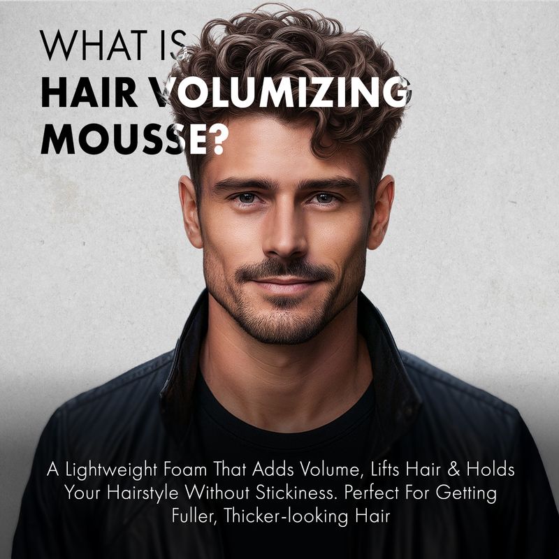 urbangabru Hair Volumizing Mousse for Men, Alcohol-Free, 200 ml - Image 4