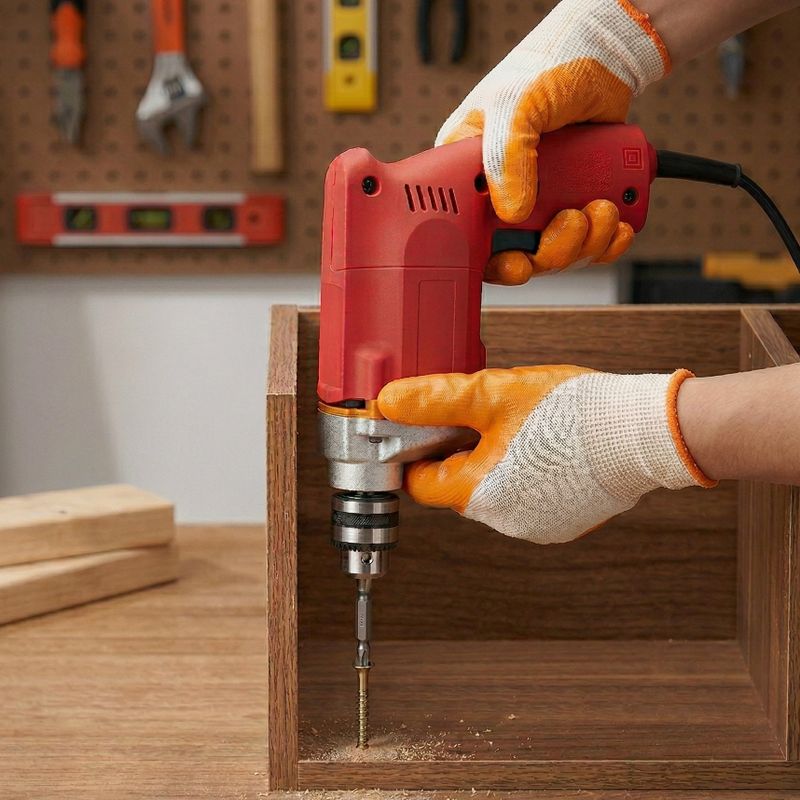 RanPra 10MM DRILL MACHINE AND 110MM ANGLE GRINDER AND TOOL SET Pistol Grip Drill (10 mm Chuck Size) - Image 6