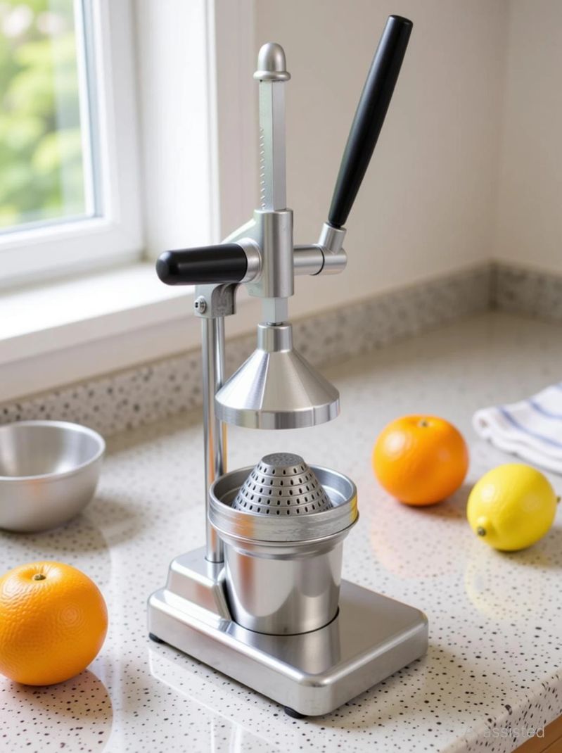 PKM Steel Manual Stainless Steel Citrus Juicer - Image 3