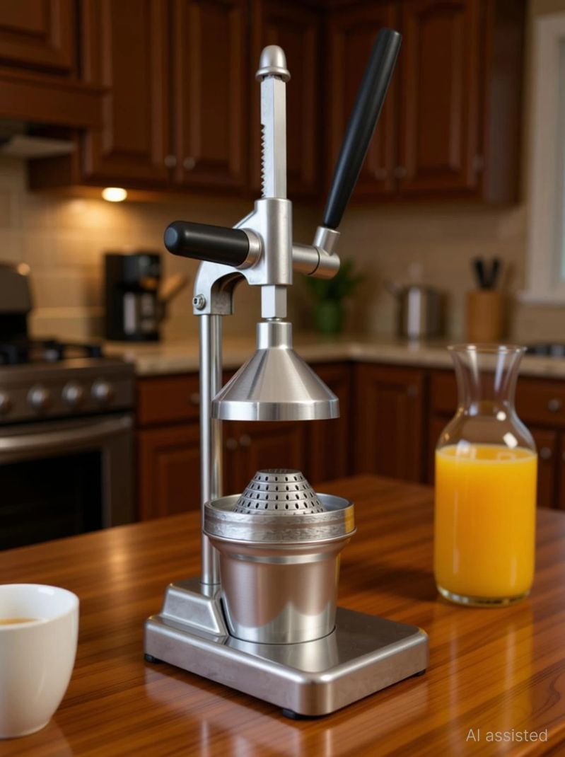 PKM Steel Manual Stainless Steel Citrus Juicer - Image 4