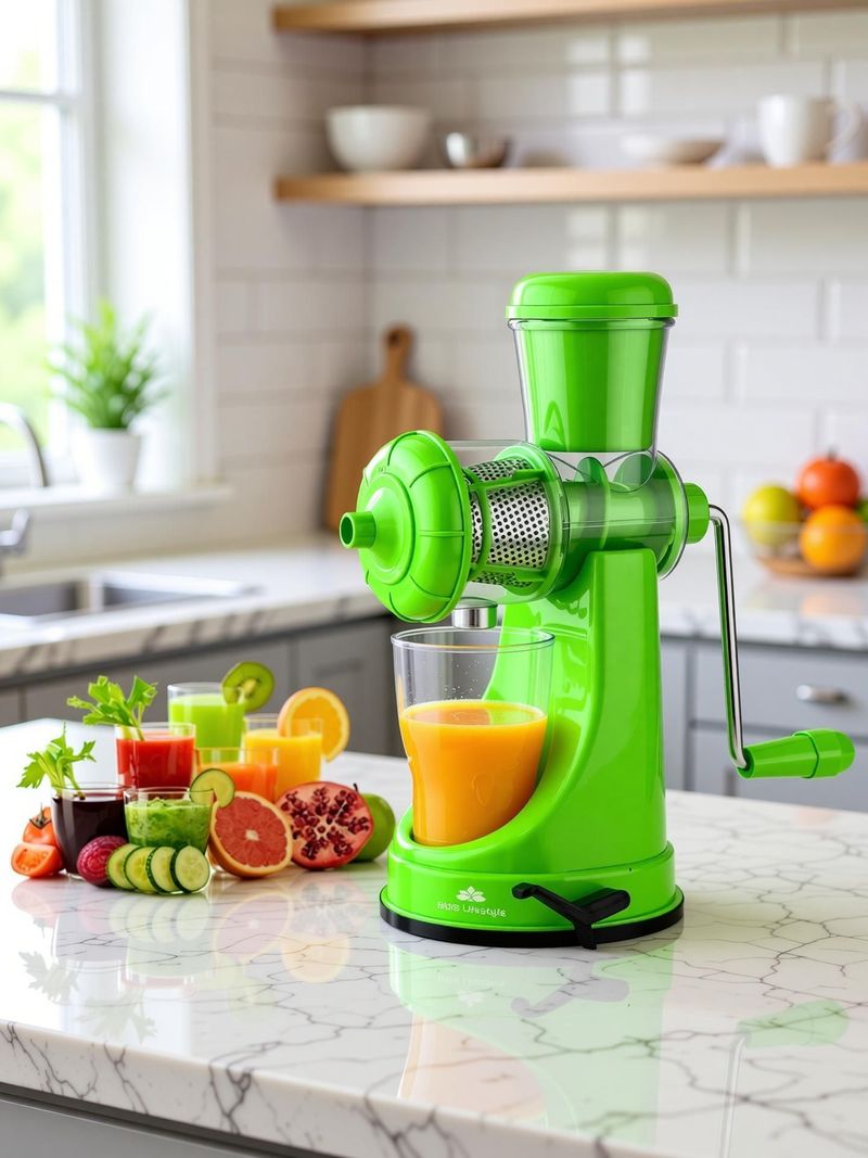 Funel Plastic Fruit Juicer with Steel Handle - Image 4