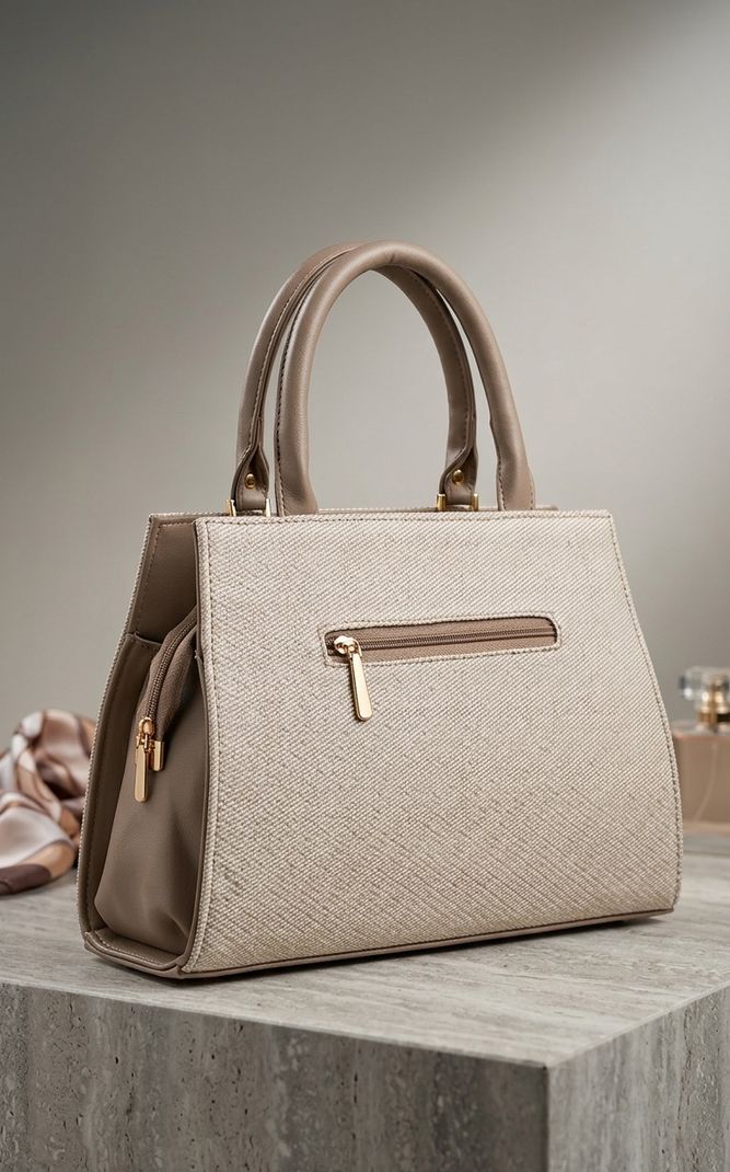 Ross Brown Women Beige Hand-held Bag - Image 4