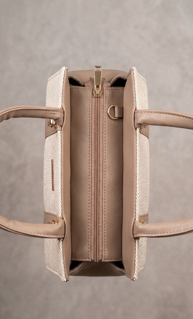 Ross Brown Women Beige Hand-held Bag - Image 3