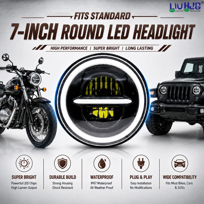LIU HJG LED Headlight for Car & Bike - Image 5