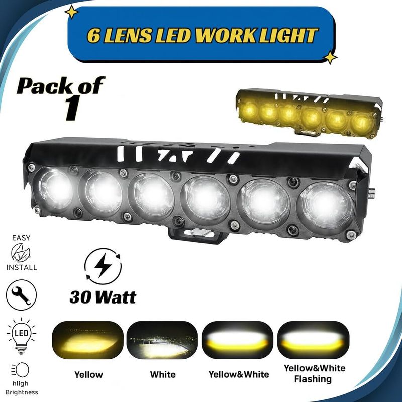Favoto 6 Lens Motorcycle Fog Lamps - Image 2