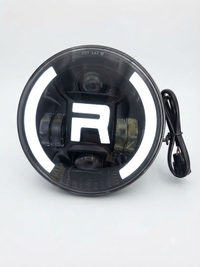 victrix Halogen Headlight for Royal Enfield Classic 350, Classic 500, Bullet Electra - Image 2