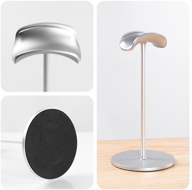 OIVO INDIA Silver Headset Holder with Aluminum Bar - Image 4