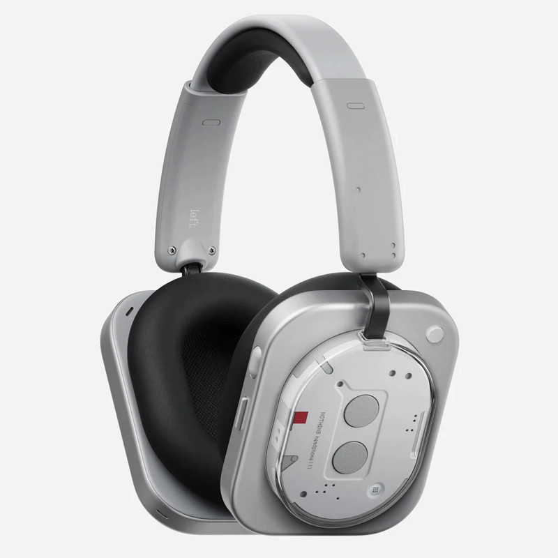 Nothing Headphone(1) 42dB ANC| Dual Device| Hi-Res+LDAC|40mm Driver|Sound by KEF Bluetooth & Wired Headset White, On the Ear
