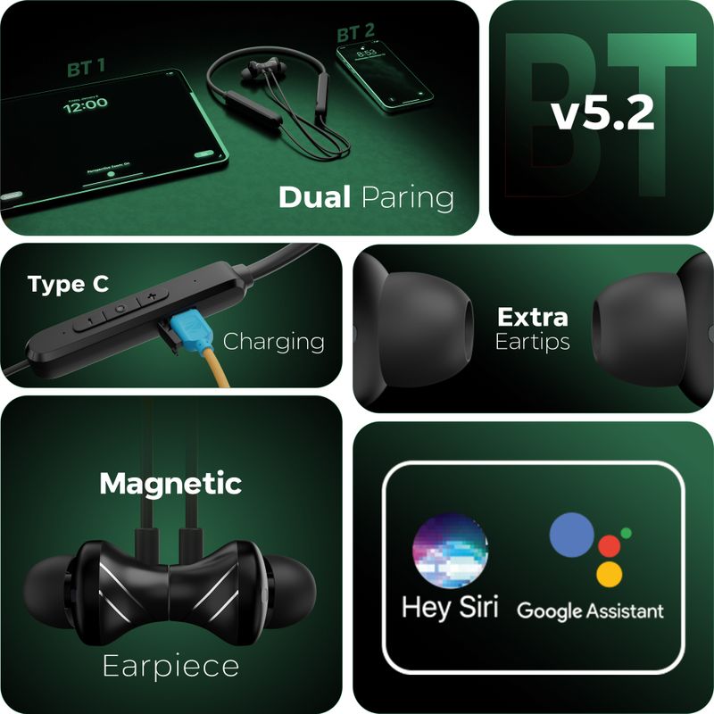 ZEBRONICS Jumbo Lite, with 70Hrs Backup, Fast Charging, ENC Mic, Gaming Mode, Splash Proof Bluetooth Headset (Black, In the Ear) - Image 6
