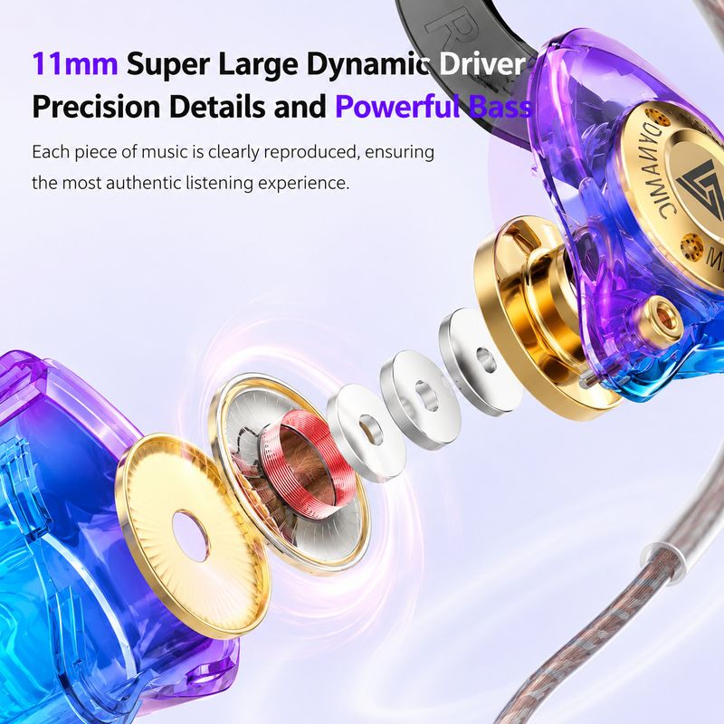 fire turtle Wired Gaming IEM Earphones with 11mm Driver - Image 6