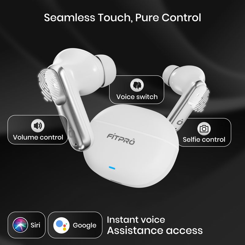 Fitpro 151 Earbuds With ENC, Touch Controls - Image 4