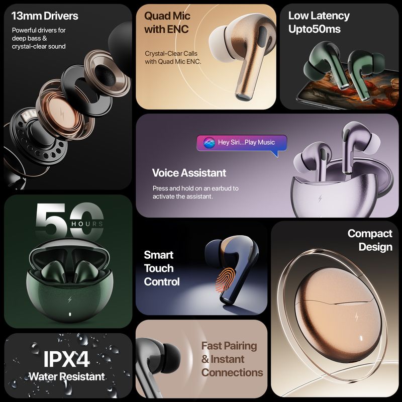 Fire-Boltt Aero Ultra TWS Earbuds - Image 4