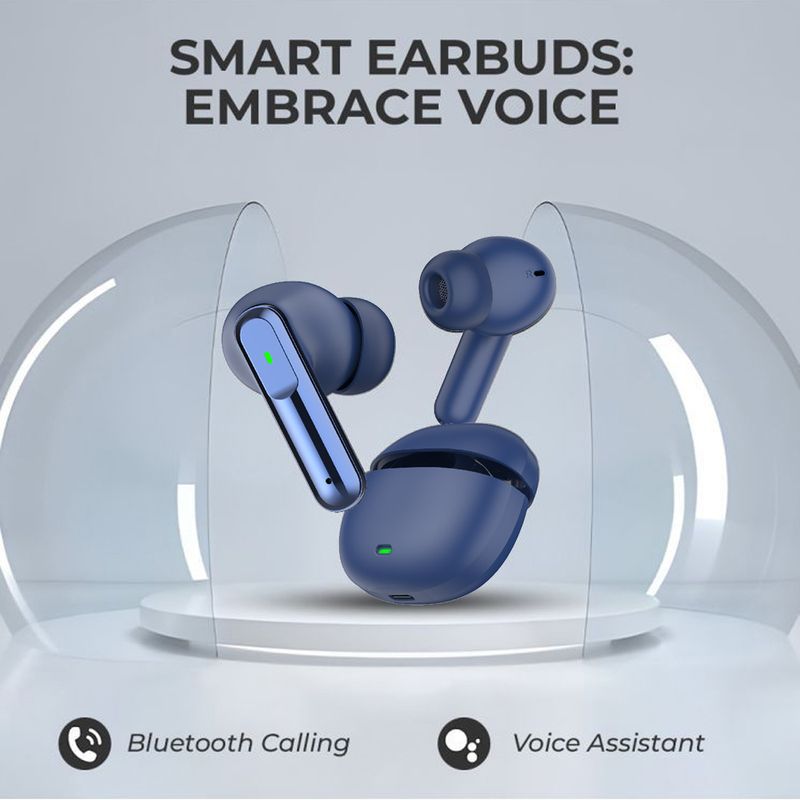 snowbudy SB151 ENC Magnetic Wireless Earbuds Enjoy Powerful Features Bluetooth Gaming Headset (Blue, True Wireless) - Image 6