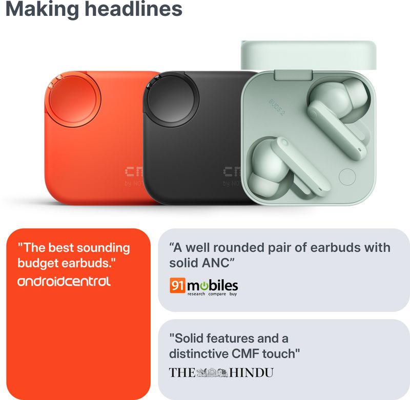CMF by Nothing Buds 2 48 dB Hybrid ANC Bluetooth Headset - Image 6