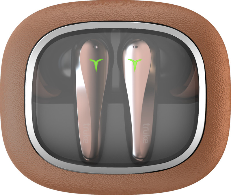 truke crystal dyno gaming tws 70h battery leather finish case 13 mm speaker 5 4 bluetooth