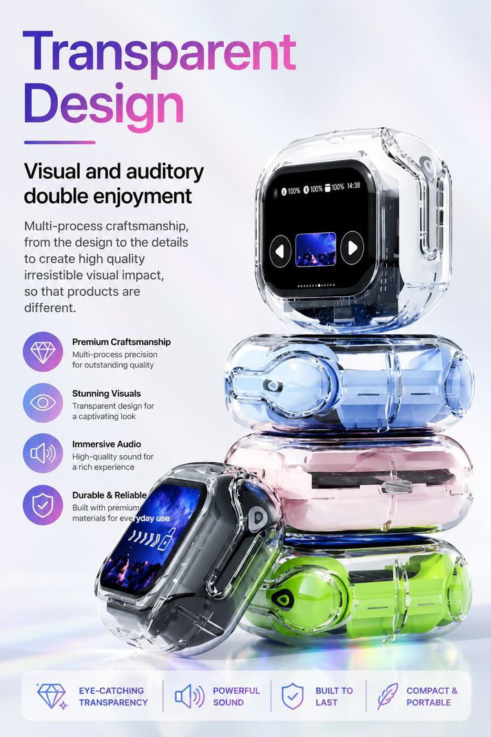 VEHOP AIRMXX Touch Screen Display Earbuds TWS - Image 5