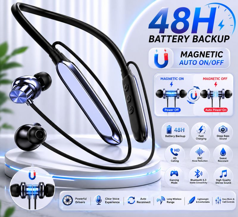 ROKAVO Boaton Neckband Wireless Earbuds - Image 4