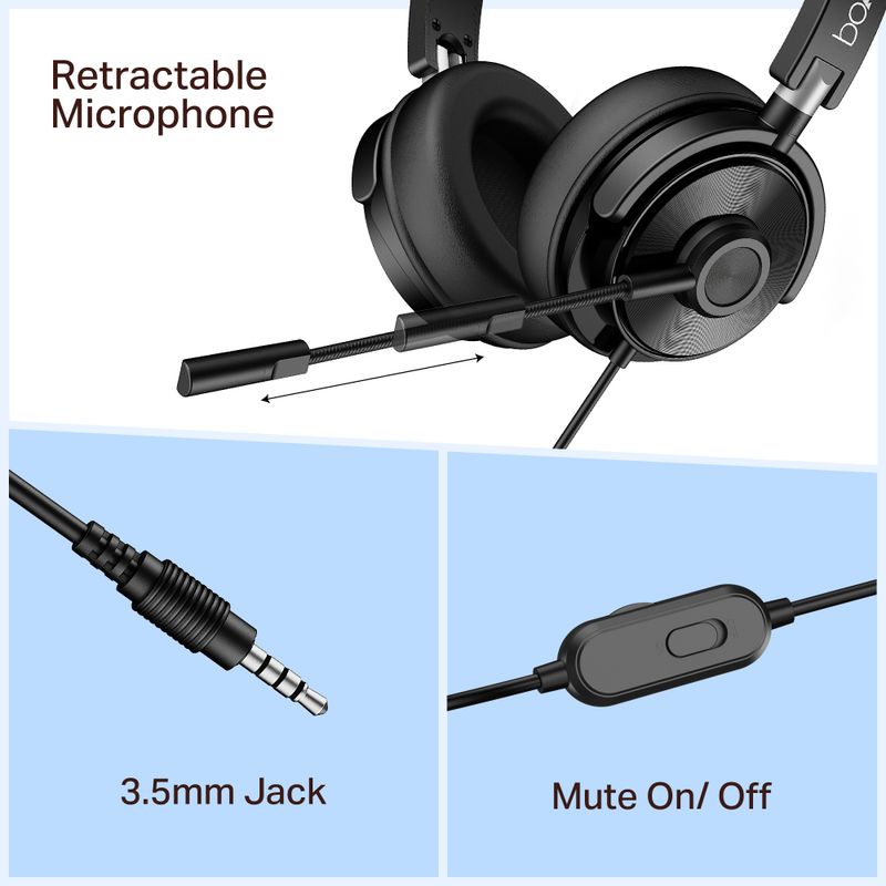 boAt BassHeads 901 Pro 3.5mm Wired Headphones - Image 4