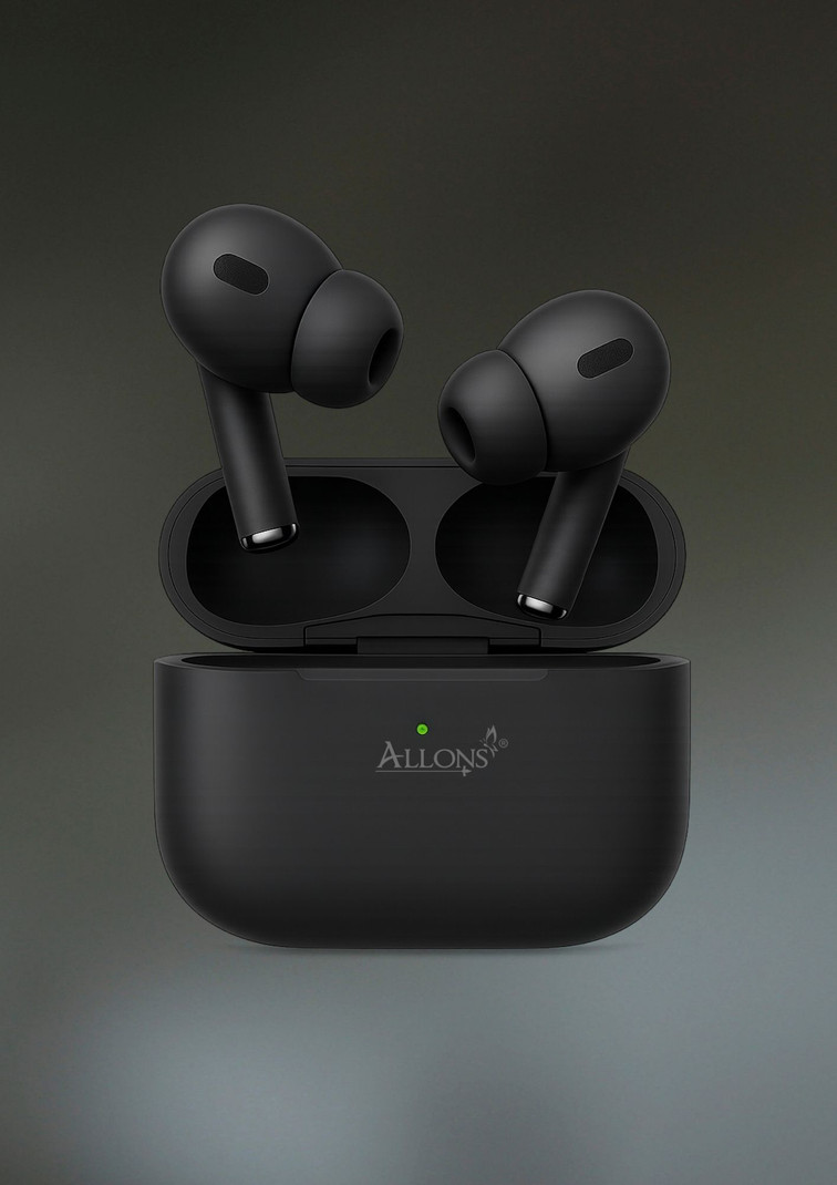 allons TWS Bluetooth Earbuds, True Wireless Headphone (2nd generation) MagSafe Case A66 Bluetooth Headset Black, True Wireless