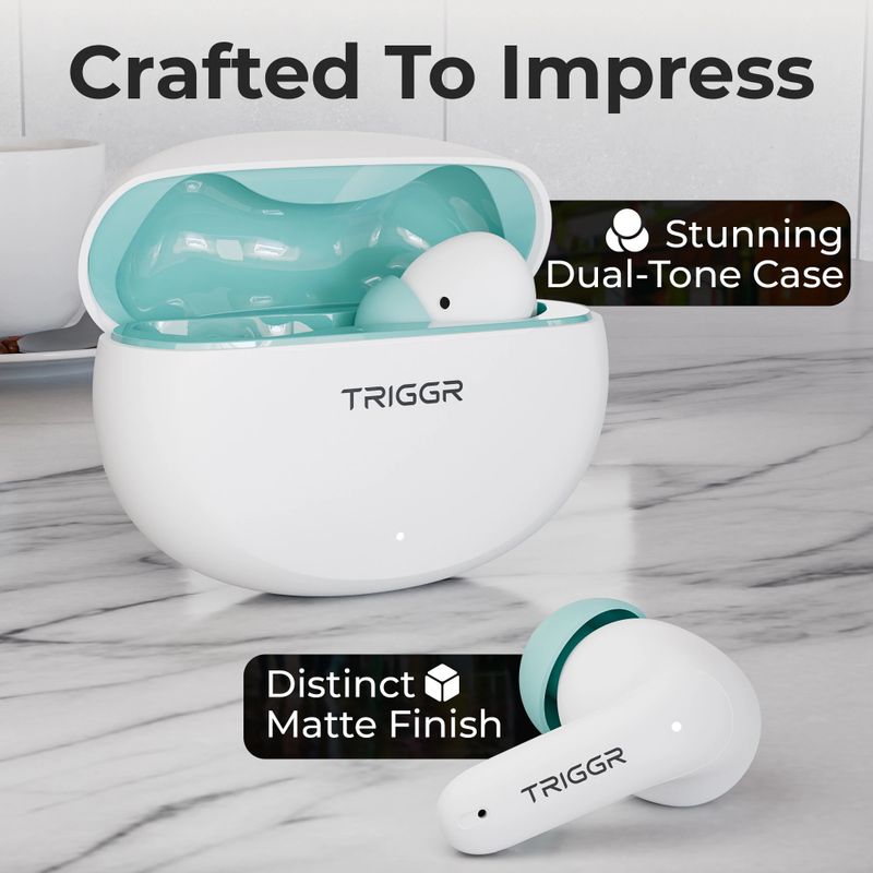 TRIGGR Ultrabuds N3 with Crisp Calling, 50H Playtime, 13mm Drivers, - Image 4