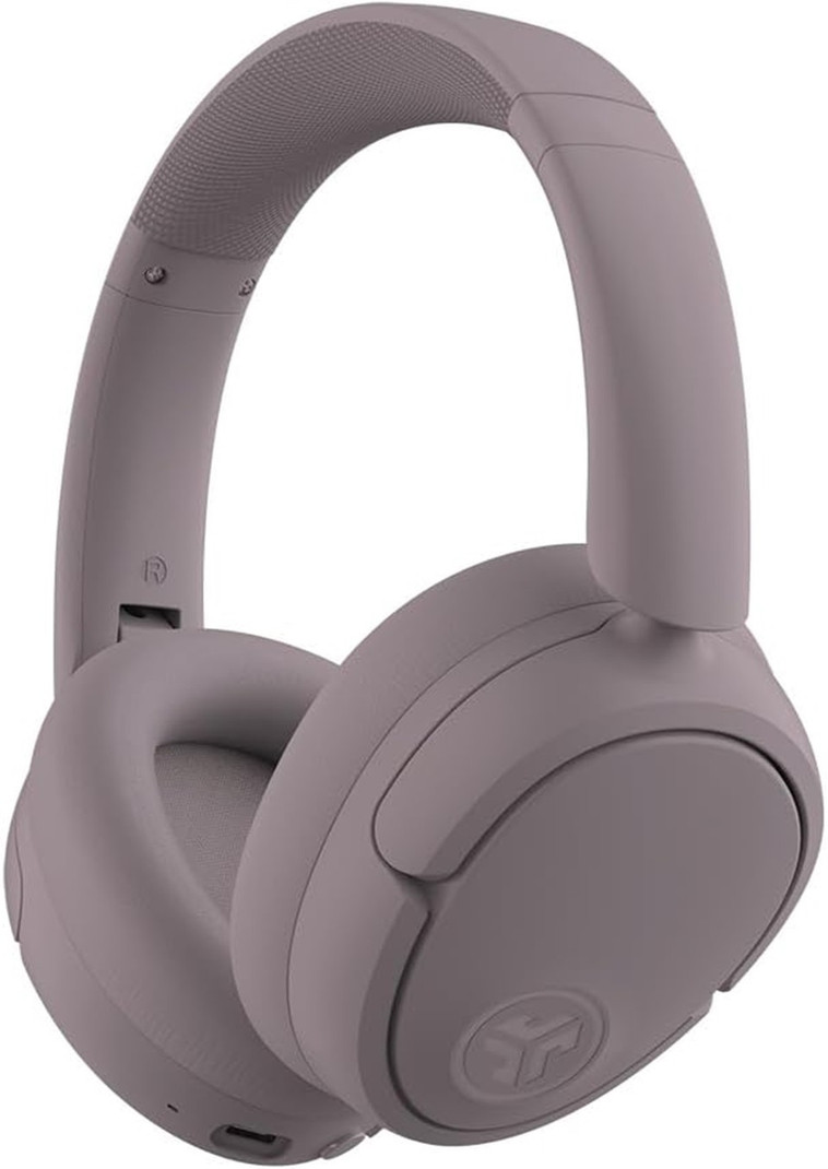 Jlab JBuds LUX ANC Active Noise Cancelling, 70Hr Playtime, Multi Connect Bluetooth Headset Mauve, On the Ear