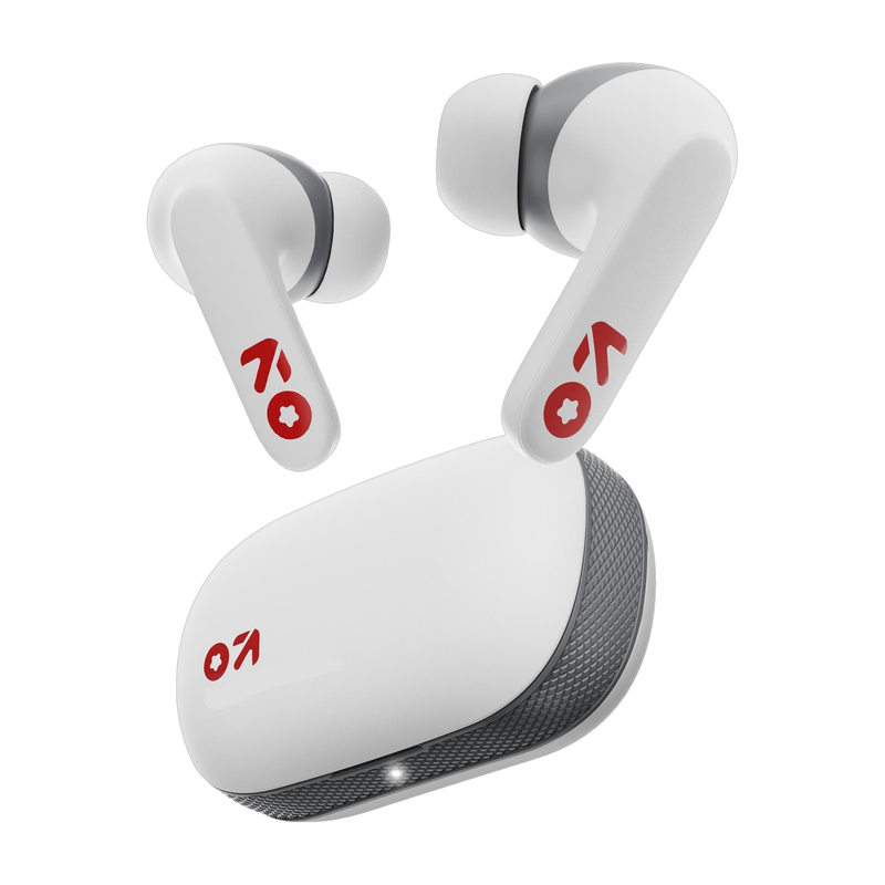 GOBOULT Y1 with Zen ENC Mic, 50H Battery, Fast Charging, Pro+ Calling Bluetooth Headset White, True Wireless