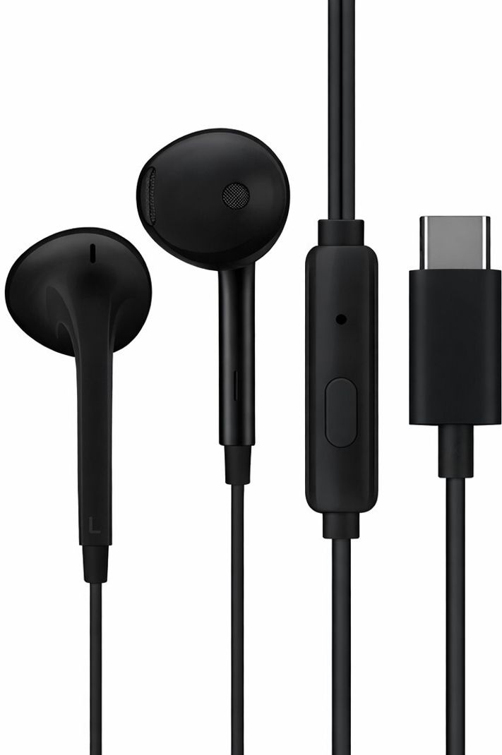 OPPO Type-C Half-in-Ear Wired Earbuds(MH136), 14.2mm Dynamic Coil Wired Headset (Black, In the Ear) - Image 2