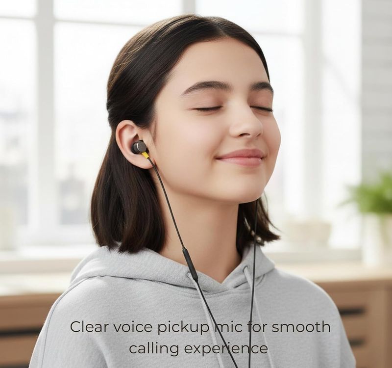 varchoo Buds Type-C 3 Wired Headset Black - Image 6