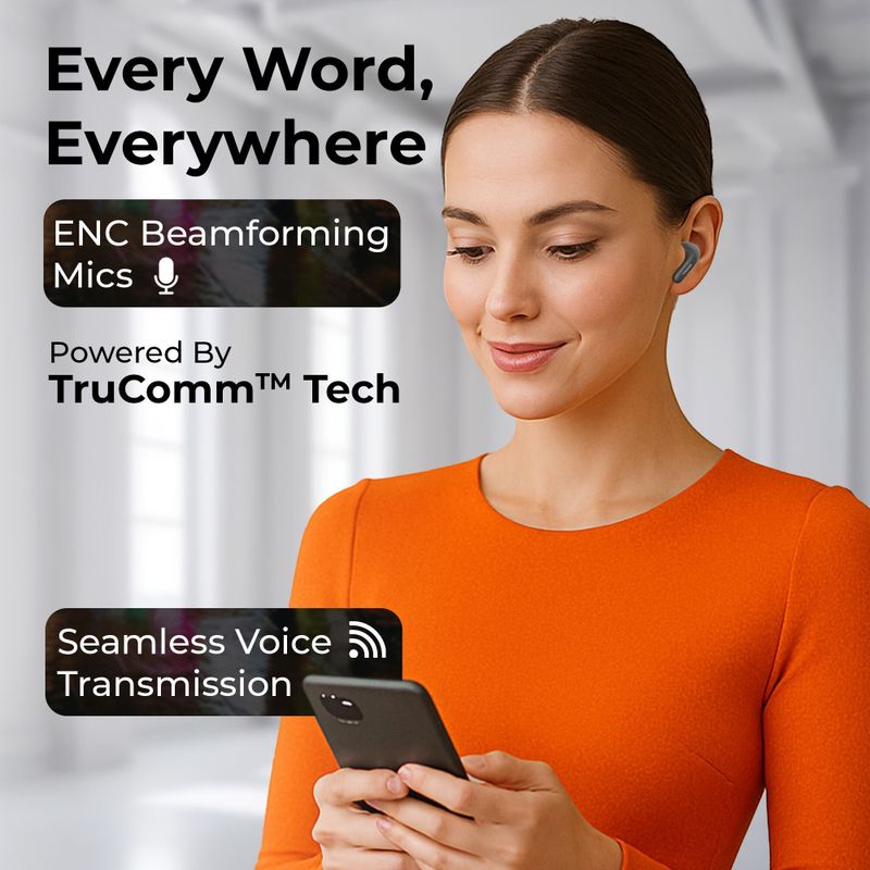 TRIGGR Ultrabuds N3 True Wireless Earbuds (Canary Smoke) - Image 4