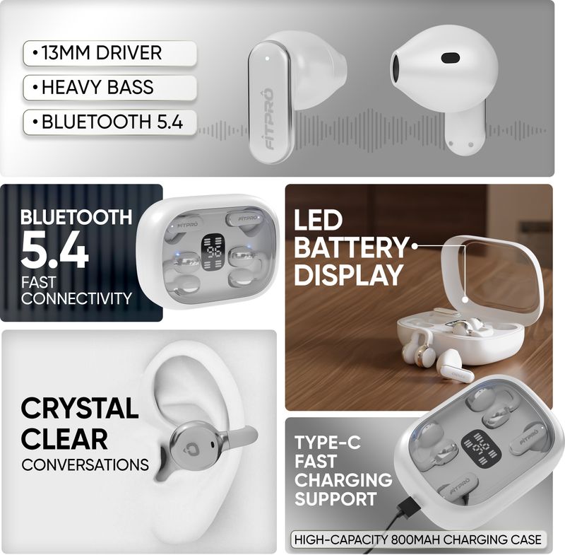 Fitpro Q10 TWS Wireless Earbuds - Image 3